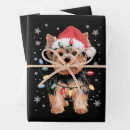 Search for yorkie christmas wrapping paper Winter