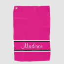 Search for hot pink golf towels Stripes