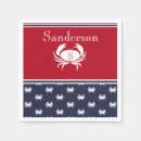 Search for red white and blue napkins Crab