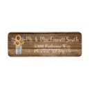 Search for rustic sunflower return address labels Barn