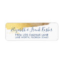 Search for gilded return address labels Modern