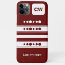 Search for burgundy stripes iphone cases White