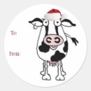 Search for cow cartoon stickers Merry christmas