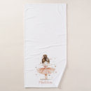 Search for ballerina bath towels Girly