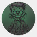 Search for green zombie stickers Skull