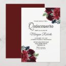 Search for wine quinceanera invitations Burgundy
