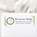 Search for navy blue cross return address labels Religious