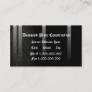 Search for diamond plate business cards Construction