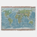 Search for world map blankets Modern