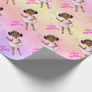Search for african american princess wrapping paper Girl