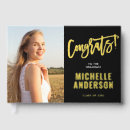 Search for graduation guest books Gold
