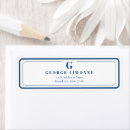 Search for bordered return address labels Two border
