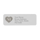 Search for silver anniversary return address labels Heart