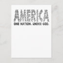 Search for american gods postcards One nation under god