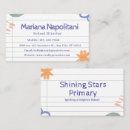 Search for study business cards Teacher