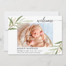 Search for summer birth announcement cards Botanical