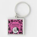 Search for pink leopard print key rings Black