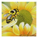 Search for honey bee posters Sunflower