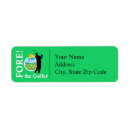 Search for golfer return address labels Green