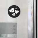Search for cute valentines day magnets Black and white