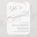 Search for silver engagement party invitations Modern