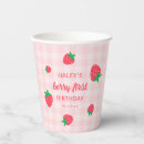 Search for pink paper cups Strawberry