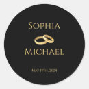 Search for gold ring wedding stickers Trendy