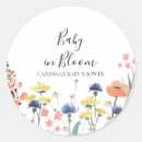 Search for pink watercolor flower stickers Wildflower baby shower