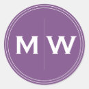 Search for purple monogram stickers Stylish