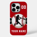 Search for baseball fan iphone cases Red