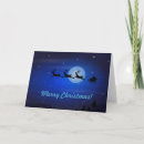Search for flying christmas cards Santa