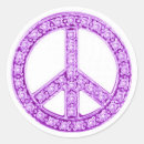 Search for purple peace sign stickers Hippie