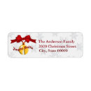 Search for jingle bell return address labels Cute