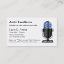 Search for voice over business cards Microphone