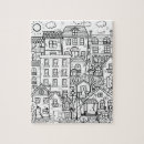 Search for black cats puzzles Black and white