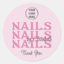Search for nail salon stickers Your logo here template