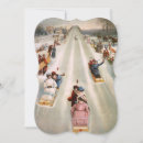 Search for toboggan christmas cards Vintage