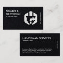 Search for plumbing and electrical business cards Contractor