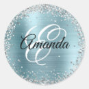Search for silver glitter monogram stickers Sparkle