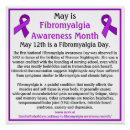 Search for fibromyalgia purple ribbon posters May