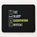 Search for train birthday mouse mats Badminton player