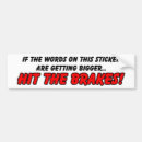 Search for brakes bumper stickers Jokes