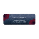 Search for red and blue wedding return address labels Baby shower