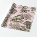 Search for pink toile wrapping paper Trendy