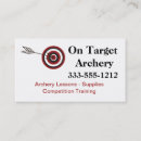 Search for archery business cards Target