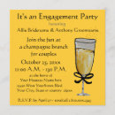 Search for toast engagement party invitations Gold