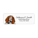 Search for basset return address labels Cute