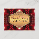 Search for dark fantasy invitations Red