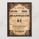 Search for non traditional wedding invitations Vintage
