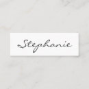 Search for mini business cards Black and white